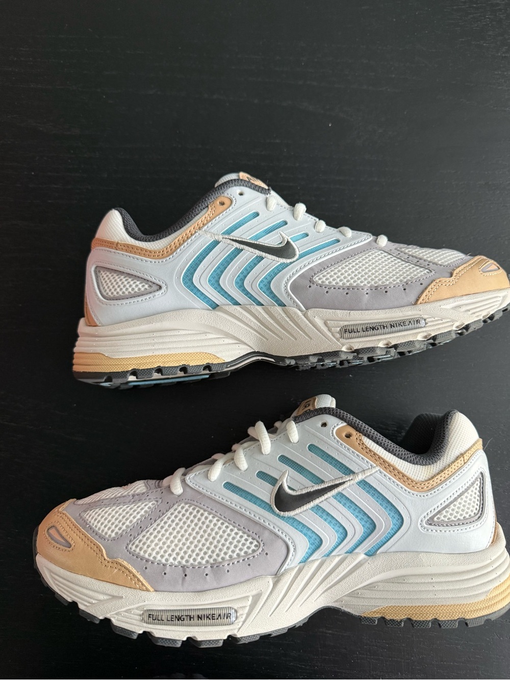 Nike Women's air Pegasus White, Blue & Tan Training Sneakers